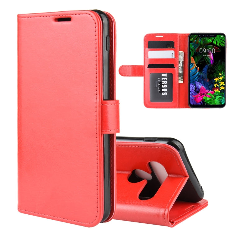 For LG G8S ThinQ   R64 Texture Single Fold Horizontal Flip Leather Case with Holder & Card Slots & Wallet