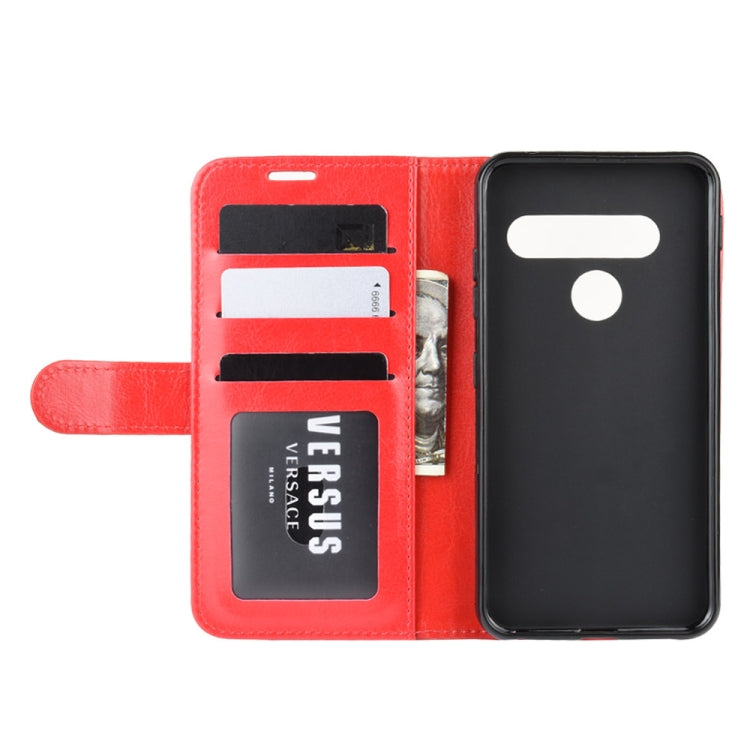 For LG G8S ThinQ   R64 Texture Single Fold Horizontal Flip Leather Case with Holder & Card Slots & Wallet