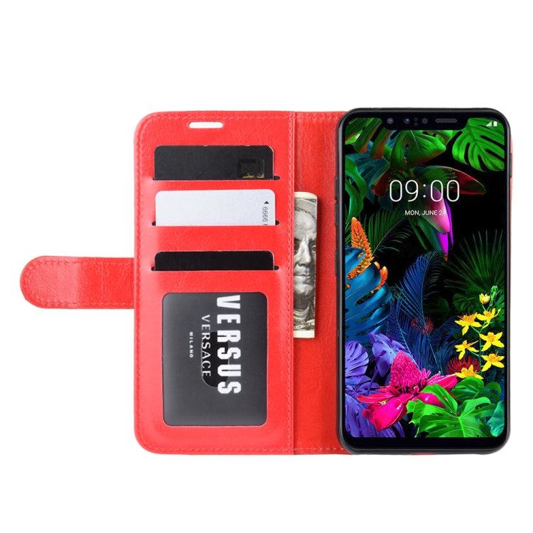 For LG G8S ThinQ   R64 Texture Single Fold Horizontal Flip Leather Case with Holder & Card Slots & Wallet