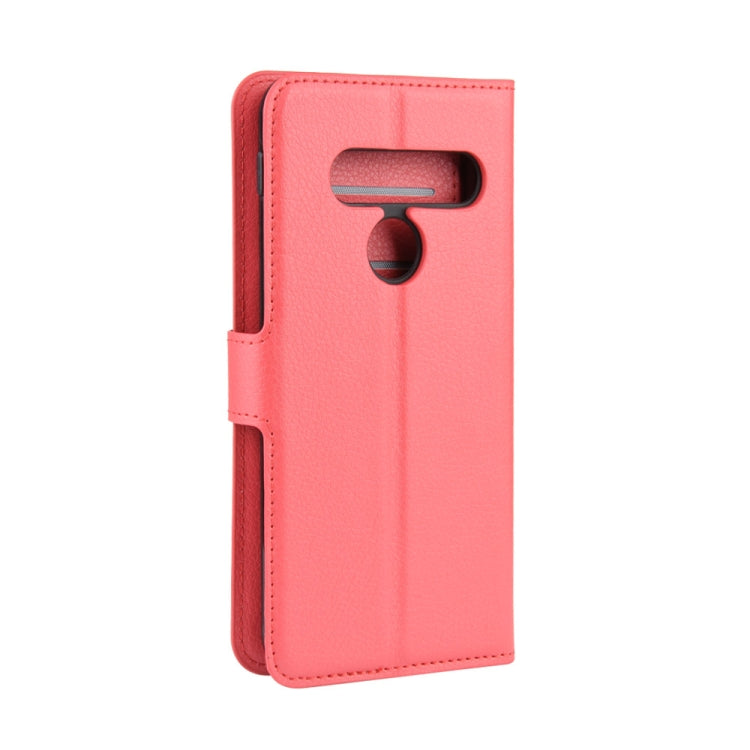 For LG G8S ThinQ Litchi Texture Horizontal Flip Leather Case with Wallet & Holder & Card Slots