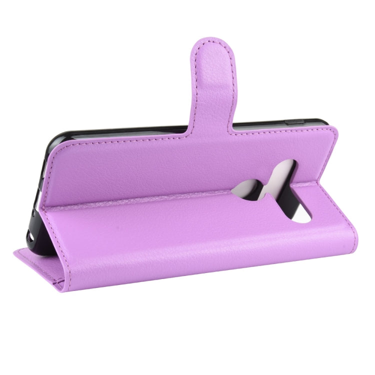 For LG G8S ThinQ Litchi Texture Horizontal Flip Leather Case with Wallet & Holder & Card Slots