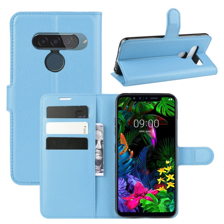 For LG G8S ThinQ Litchi Texture Horizontal Flip Leather Case with Wallet & Holder & Card Slots