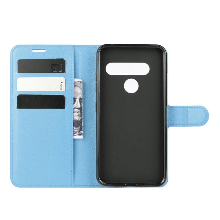 For LG G8S ThinQ Litchi Texture Horizontal Flip Leather Case with Wallet & Holder & Card Slots