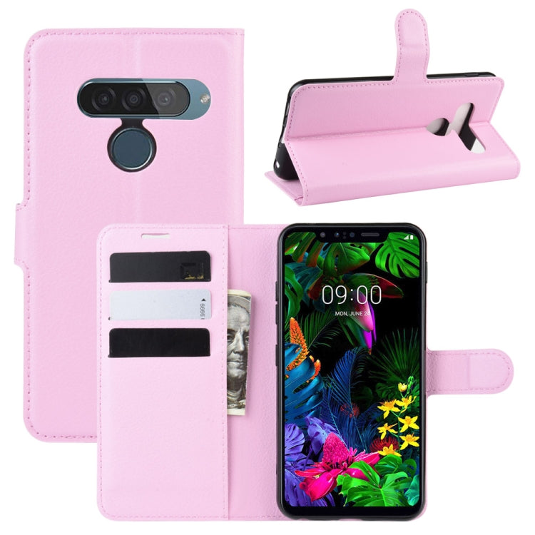 For LG G8S ThinQ Litchi Texture Horizontal Flip Leather Case with Wallet & Holder & Card Slots
