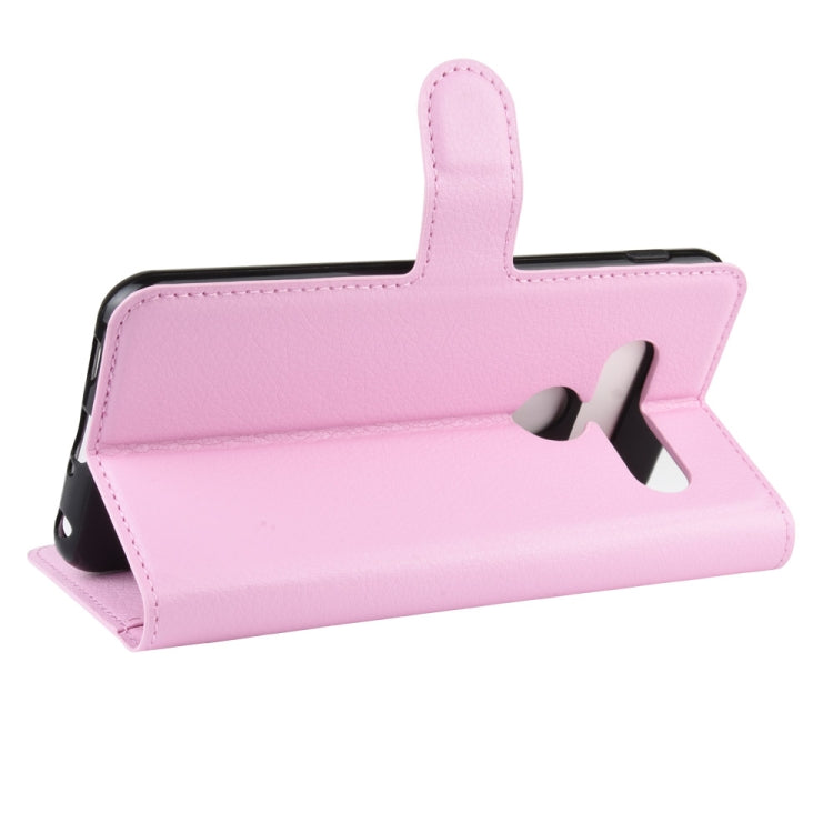 For LG G8S ThinQ Litchi Texture Horizontal Flip Leather Case with Wallet & Holder & Card Slots