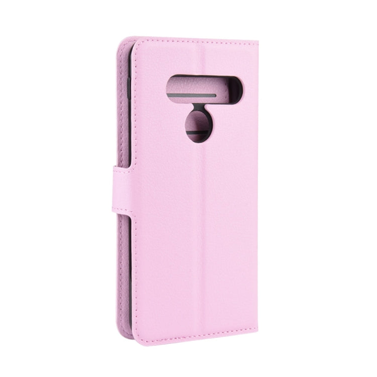 For LG G8S ThinQ Litchi Texture Horizontal Flip Leather Case with Wallet & Holder & Card Slots