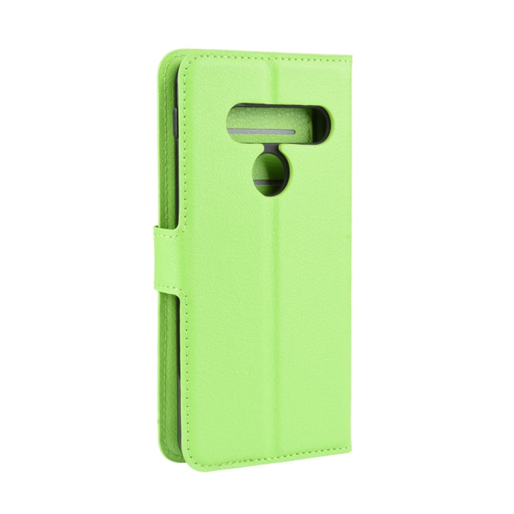 For LG G8S ThinQ Litchi Texture Horizontal Flip Leather Case with Wallet & Holder & Card Slots
