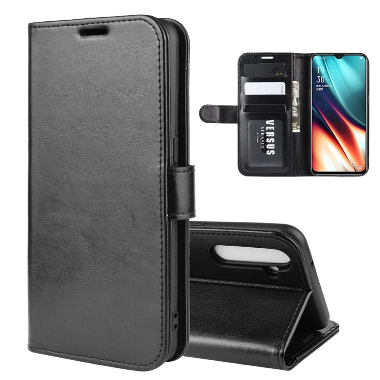 For Oppo K5   R64 Texture Single Fold Horizontal Flip Leather Case with Holder & Card Slots & Wallet