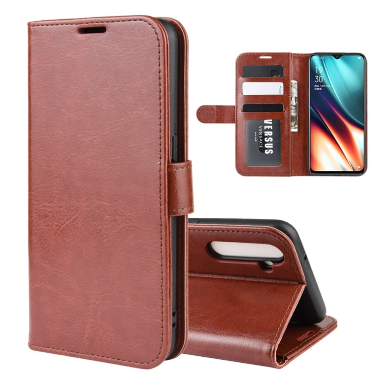 For Oppo K5   R64 Texture Single Fold Horizontal Flip Leather Case with Holder & Card Slots & Wallet