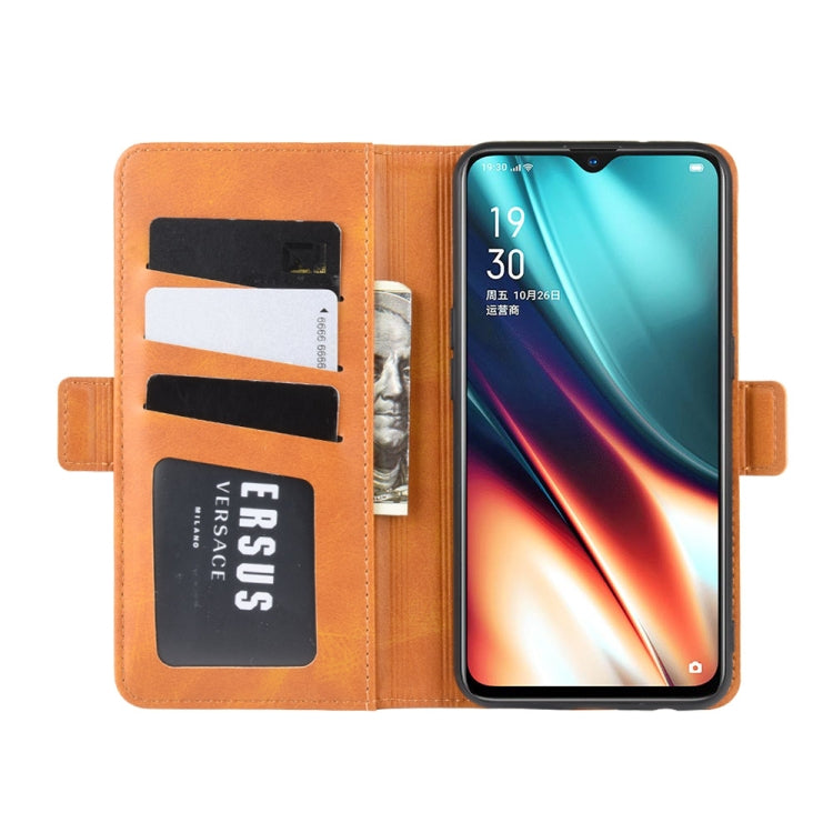 For OPPO K5 / Realme XT/ Realme X2 Dual-side Magnetic Buckle Horizontal Flip Leather Case with Holder & Card Slots & Wallet & Photo Frame