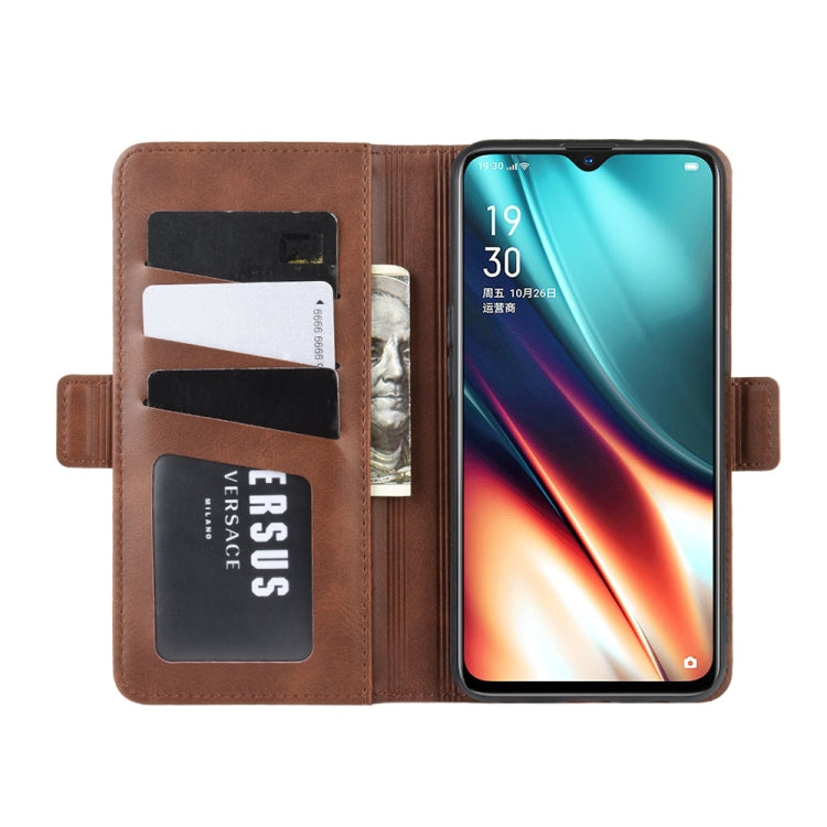 For OPPO K5 / Realme XT/ Realme X2 Dual-side Magnetic Buckle Horizontal Flip Leather Case with Holder & Card Slots & Wallet & Photo Frame