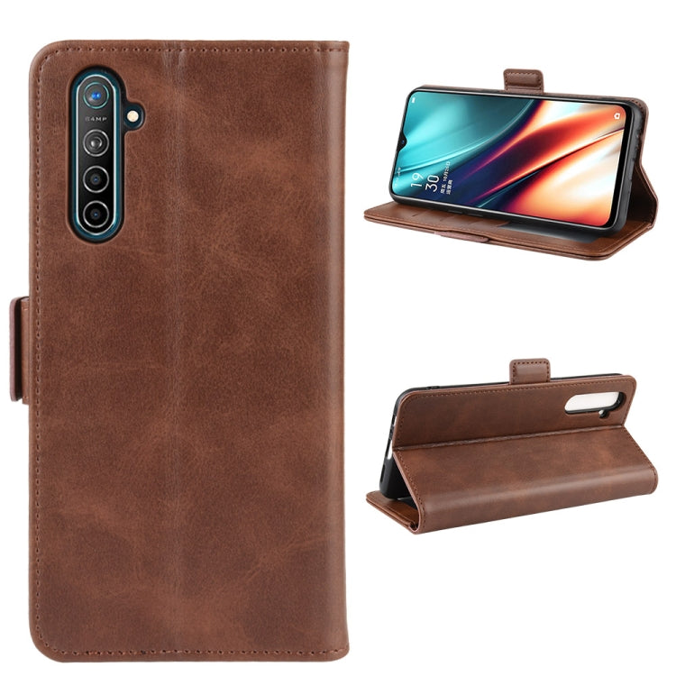 For OPPO K5 / Realme XT/ Realme X2 Dual-side Magnetic Buckle Horizontal Flip Leather Case with Holder & Card Slots & Wallet & Photo Frame