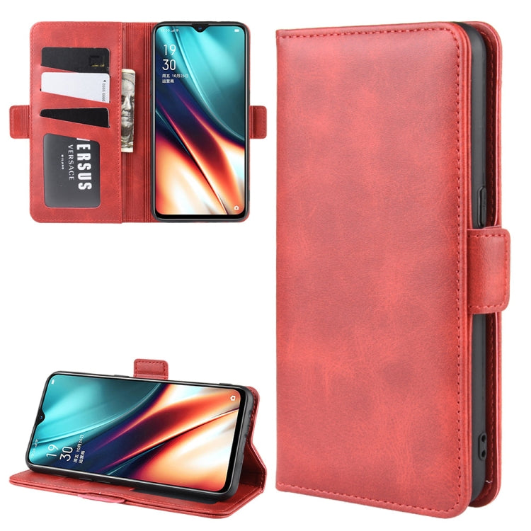 For OPPO K5 / Realme XT/ Realme X2 Dual-side Magnetic Buckle Horizontal Flip Leather Case with Holder & Card Slots & Wallet & Photo Frame