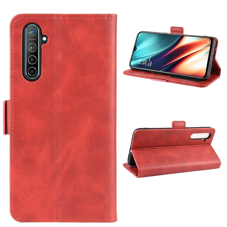 For OPPO K5 / Realme XT/ Realme X2 Dual-side Magnetic Buckle Horizontal Flip Leather Case with Holder & Card Slots & Wallet & Photo Frame