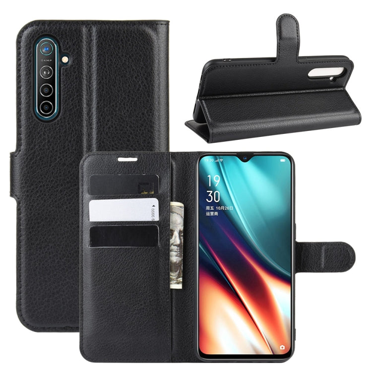 For Oppo K5 Litchi Texture Horizontal Flip Leather Case with Wallet & Holder & Card Slots