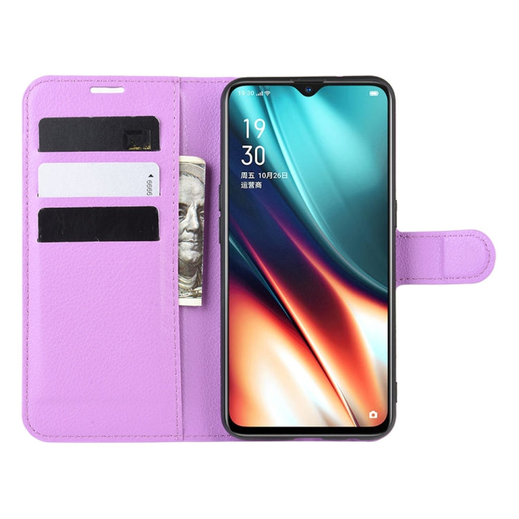 For Oppo K5 Litchi Texture Horizontal Flip Leather Case with Wallet & Holder & Card Slots