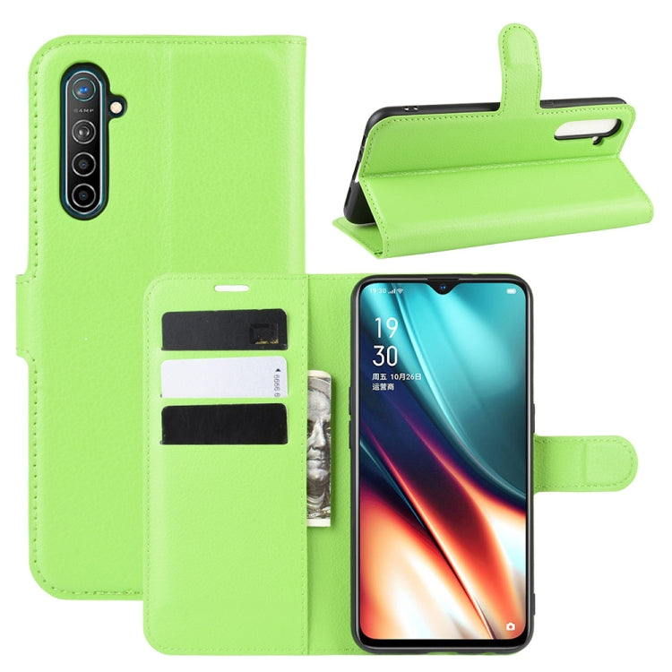 For Oppo K5 Litchi Texture Horizontal Flip Leather Case with Wallet & Holder & Card Slots