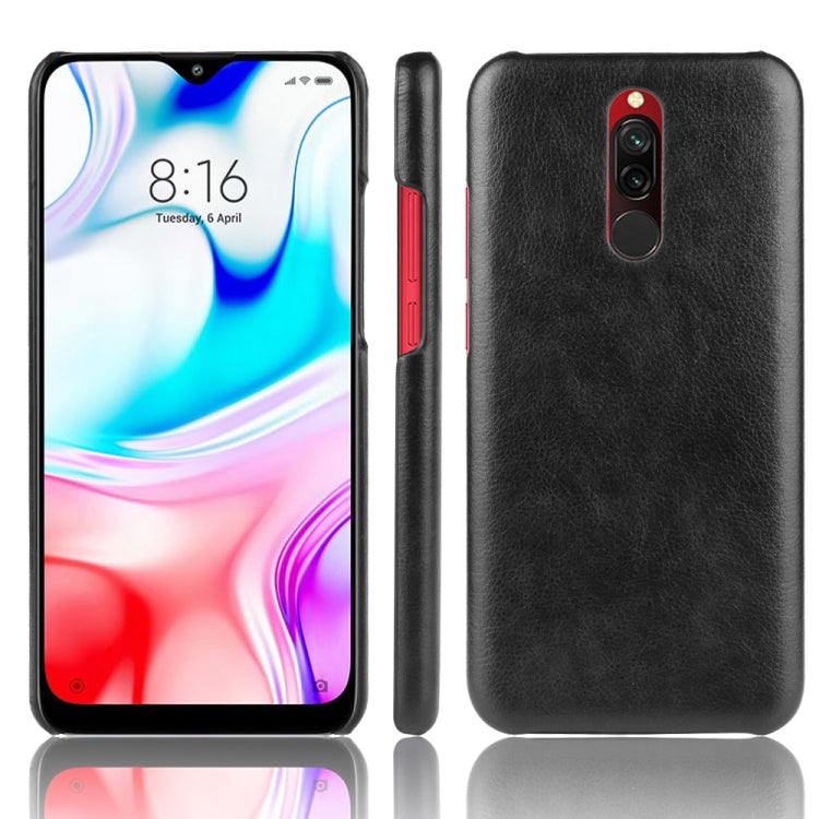 For Xiaomi Redmi 8 Shockproof Litchi Texture PC + PU Case