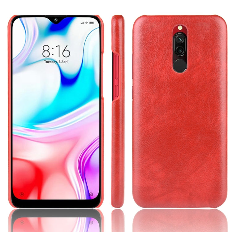 For Xiaomi Redmi 8 Shockproof Litchi Texture PC + PU Case