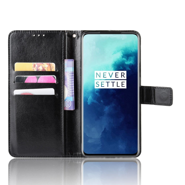 For OnePlus 7T Pro  Retro Crazy Horse Texture Horizontal Flip Leather Case with Holder & Card Slots & Photo Frame