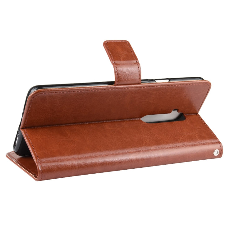 For OnePlus 7T Pro  Retro Crazy Horse Texture Horizontal Flip Leather Case with Holder & Card Slots & Photo Frame