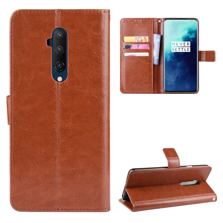 For OnePlus 7T Pro  Retro Crazy Horse Texture Horizontal Flip Leather Case with Holder & Card Slots & Photo Frame