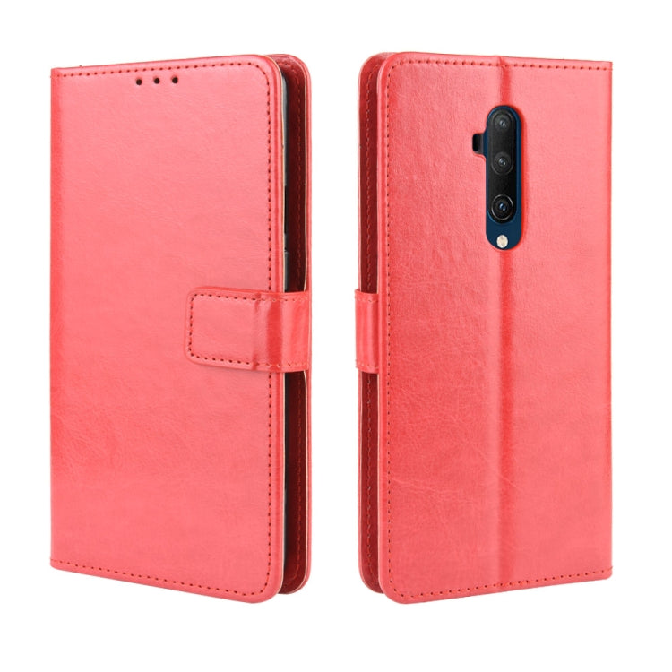 For OnePlus 7T Pro  Retro Crazy Horse Texture Horizontal Flip Leather Case with Holder & Card Slots & Photo Frame