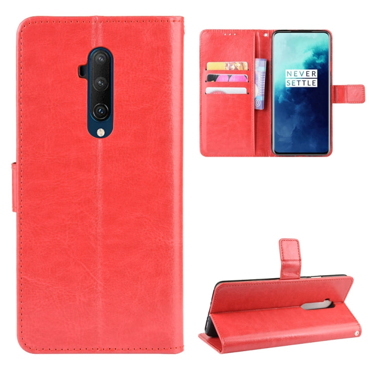 For OnePlus 7T Pro  Retro Crazy Horse Texture Horizontal Flip Leather Case with Holder & Card Slots & Photo Frame