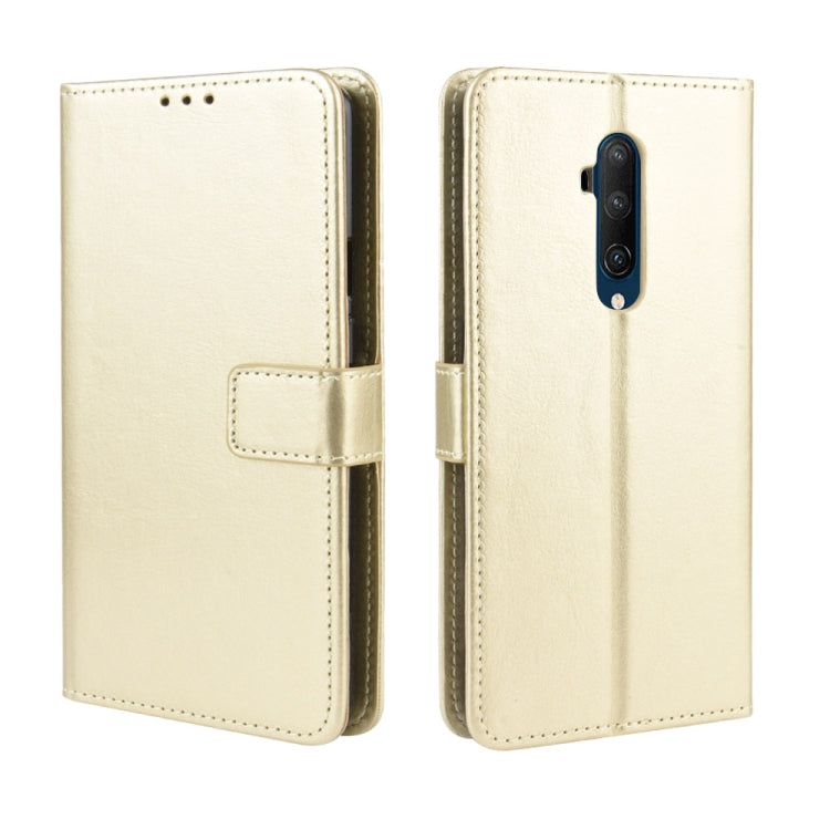 For OnePlus 7T Pro  Retro Crazy Horse Texture Horizontal Flip Leather Case with Holder & Card Slots & Photo Frame