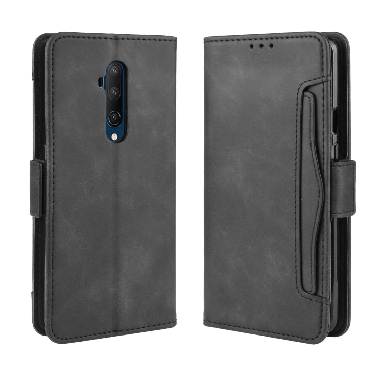 For OnePlus 7T Pro Wallet Style Skin Feel Calf Pattern Leather Case with Separate Card Slot