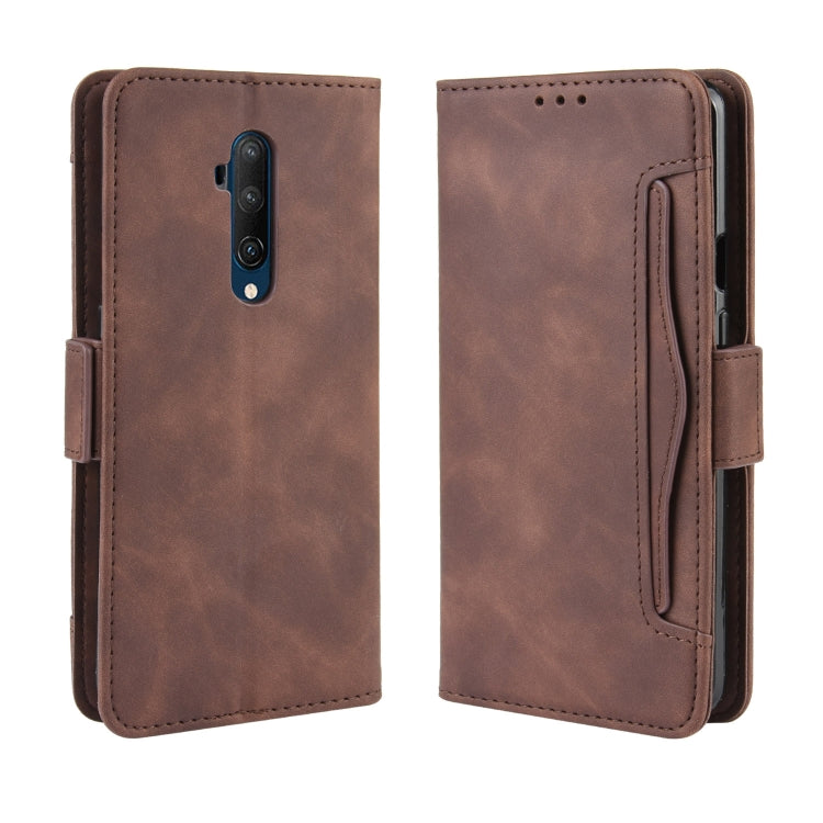 For OnePlus 7T Pro Wallet Style Skin Feel Calf Pattern Leather Case with Separate Card Slot