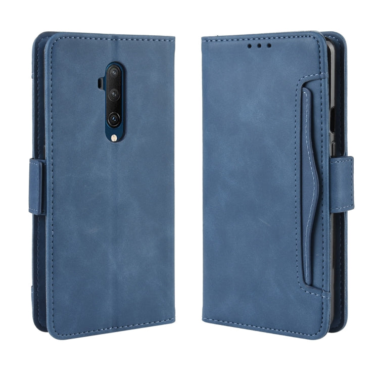 For OnePlus 7T Pro Wallet Style Skin Feel Calf Pattern Leather Case with Separate Card Slot