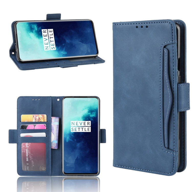 For OnePlus 7T Pro Wallet Style Skin Feel Calf Pattern Leather Case with Separate Card Slot
