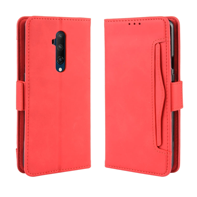 For OnePlus 7T Pro Wallet Style Skin Feel Calf Pattern Leather Case with Separate Card Slot