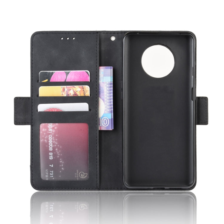 For OnePlus 7T Wallet Style Skin Feel Calf Pattern Leather Case with Separate Card Slot