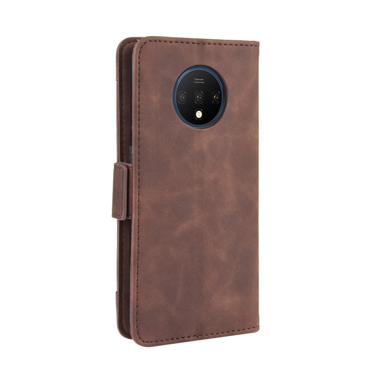 For OnePlus 7T Wallet Style Skin Feel Calf Pattern Leather Case with Separate Card Slot