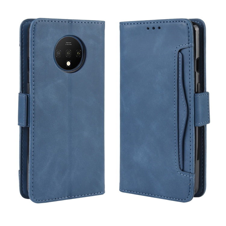 For OnePlus 7T Wallet Style Skin Feel Calf Pattern Leather Case with Separate Card Slot