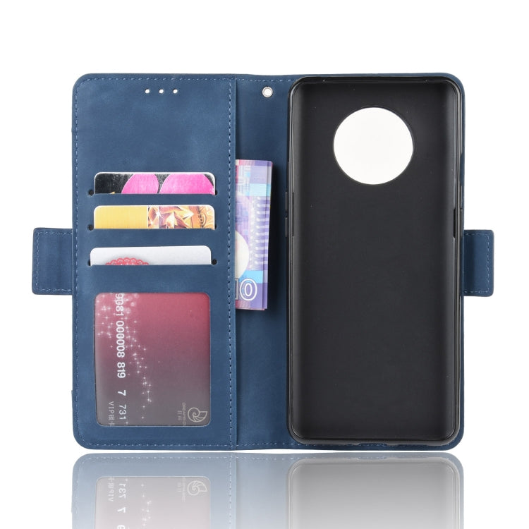 For OnePlus 7T Wallet Style Skin Feel Calf Pattern Leather Case with Separate Card Slot