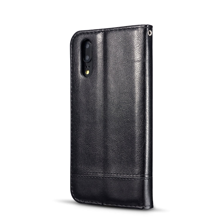 For Huawei P20 Pro Double-sided Absorption Splicing Horizontal Flip Leather Case with Holder & Card Slots & Lanyard