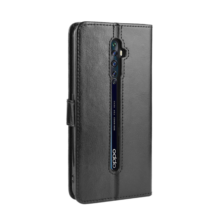 For Oppo Reno2 F / Reno2 Z Retro Crazy Horse Texture Horizontal Flip Leather Case with Holder & Card Slots & Photo Frame