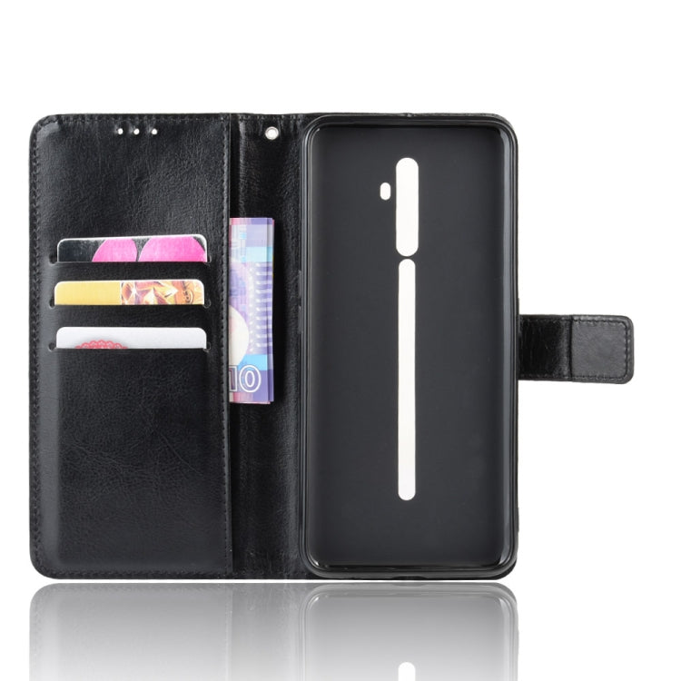 For Oppo Reno2 F / Reno2 Z Retro Crazy Horse Texture Horizontal Flip Leather Case with Holder & Card Slots & Photo Frame