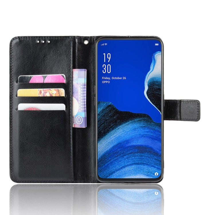 For Oppo Reno2 F / Reno2 Z Retro Crazy Horse Texture Horizontal Flip Leather Case with Holder & Card Slots & Photo Frame