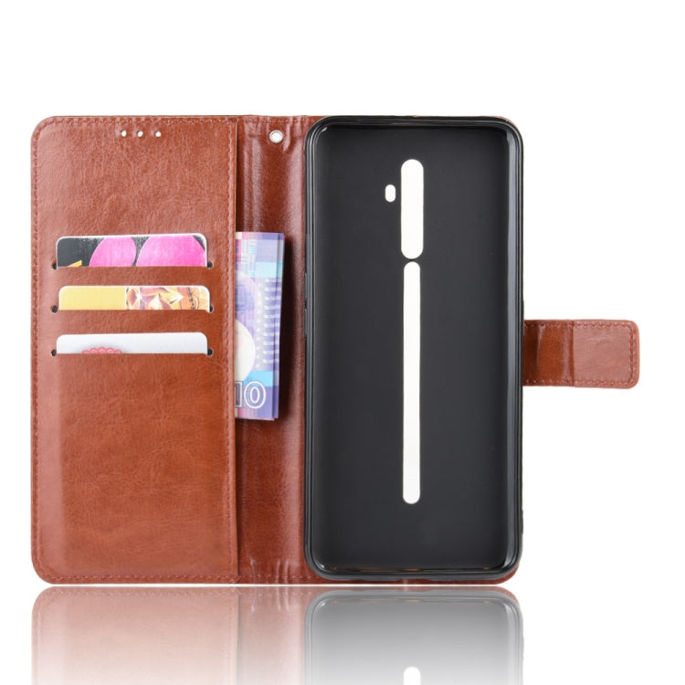 For Oppo Reno2 F / Reno2 Z Retro Crazy Horse Texture Horizontal Flip Leather Case with Holder & Card Slots & Photo Frame