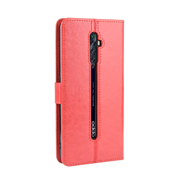 For Oppo Reno2 F / Reno2 Z Retro Crazy Horse Texture Horizontal Flip Leather Case with Holder & Card Slots & Photo Frame