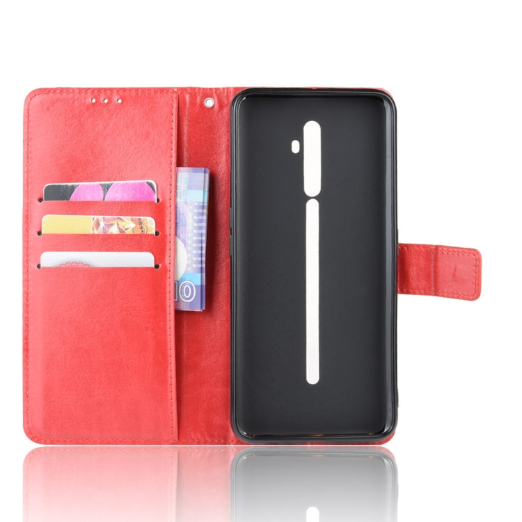 For Oppo Reno2 F / Reno2 Z Retro Crazy Horse Texture Horizontal Flip Leather Case with Holder & Card Slots & Photo Frame