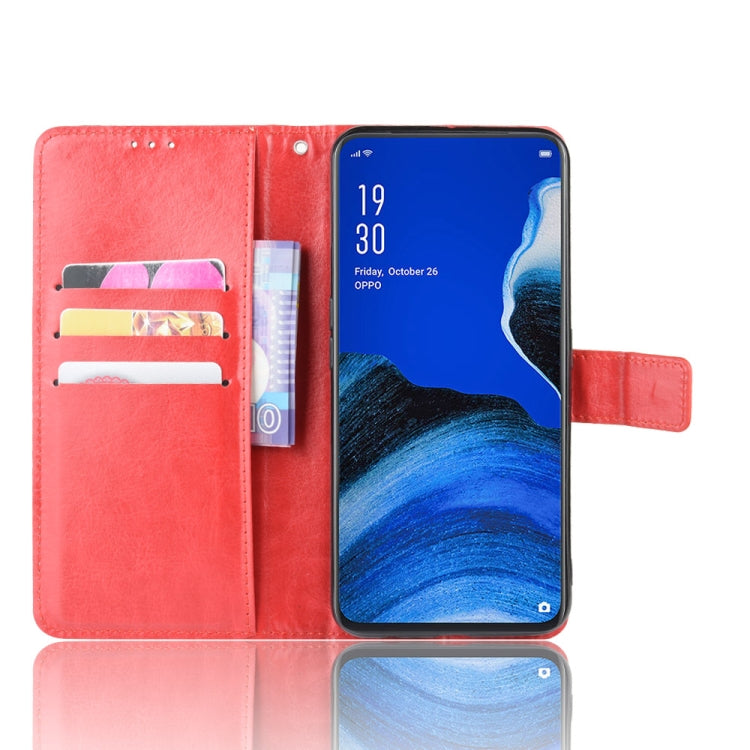 For Oppo Reno2 F / Reno2 Z Retro Crazy Horse Texture Horizontal Flip Leather Case with Holder & Card Slots & Photo Frame