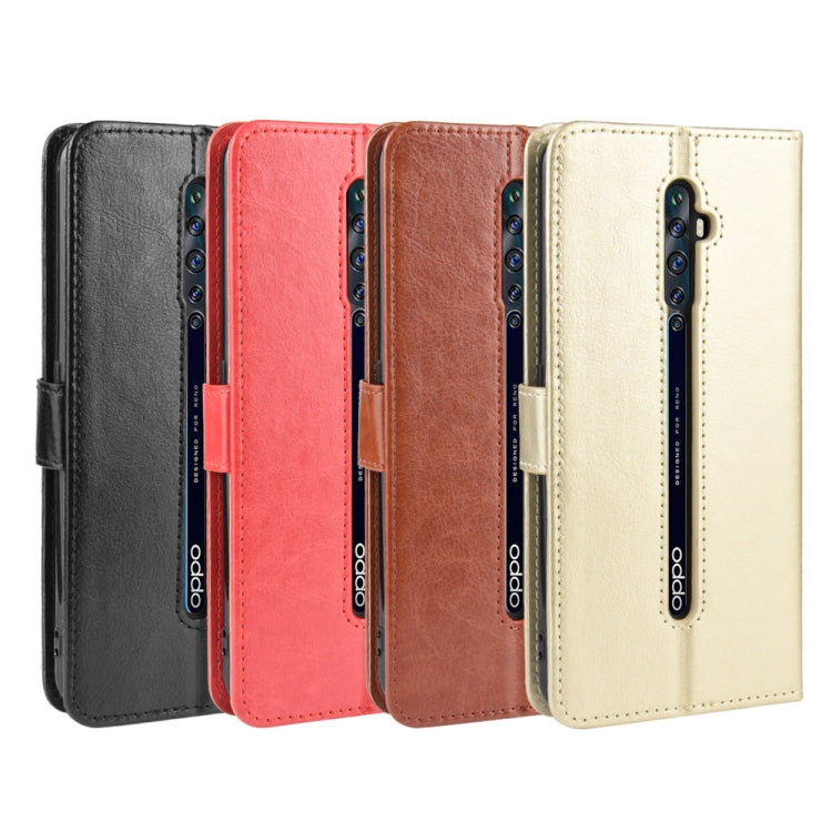 For Oppo Reno2 F / Reno2 Z Retro Crazy Horse Texture Horizontal Flip Leather Case with Holder & Card Slots & Photo Frame