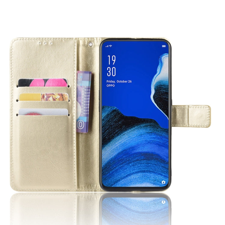 For Oppo Reno2 F / Reno2 Z Retro Crazy Horse Texture Horizontal Flip Leather Case with Holder & Card Slots & Photo Frame