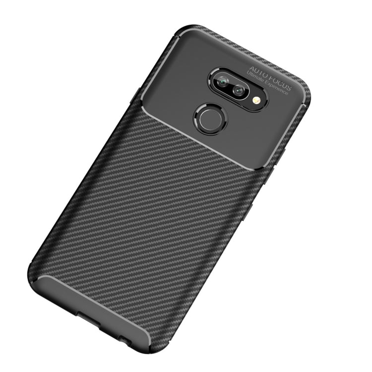 For LG K40S Beetle Series Carbon Fiber Texture Shockproof TPU Cas