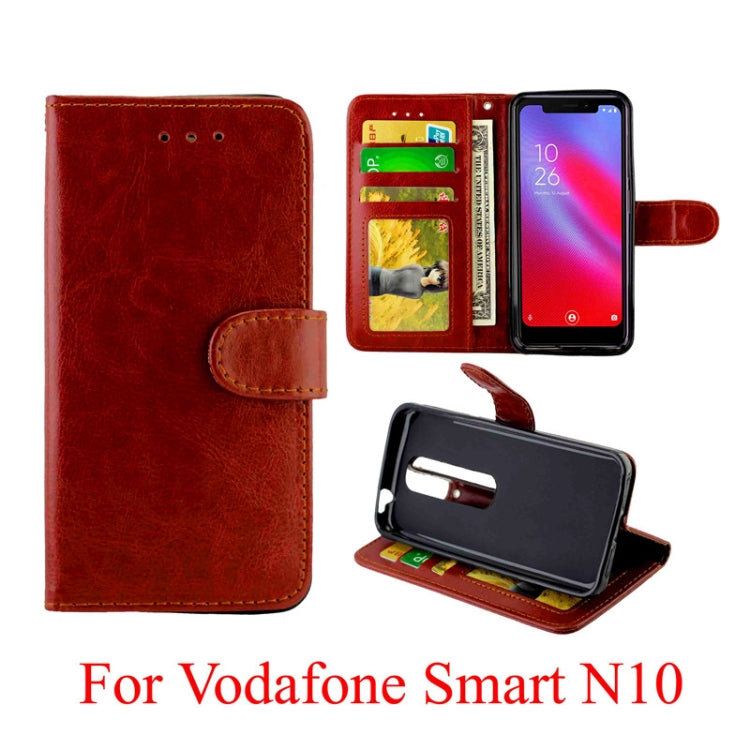 For Vodafone Smart N10 Crazy Horse Texture Horizontal Flip Leather Case with Holder & Card Slots & Wallet & Photo Frame